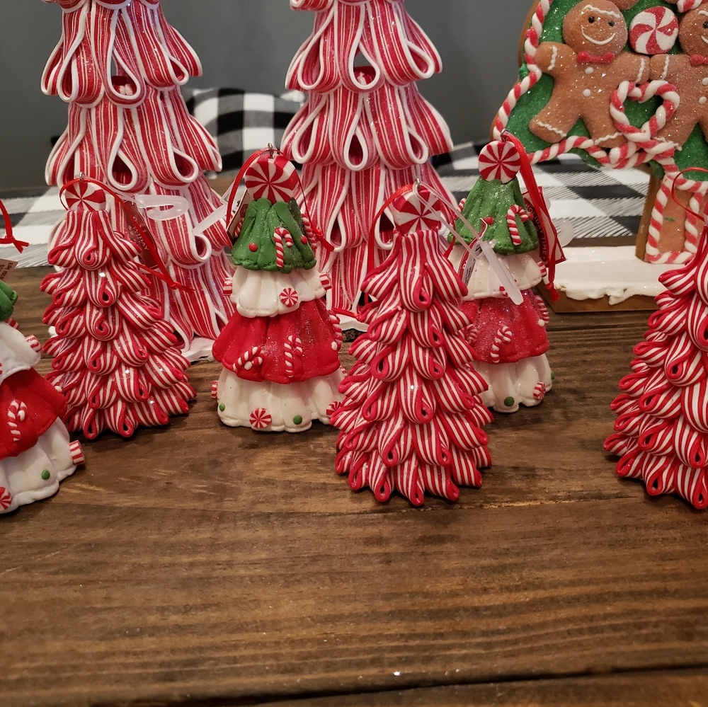 Claydough Peppermint Ribbon Candy Tree